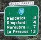 anzac parade sign small
